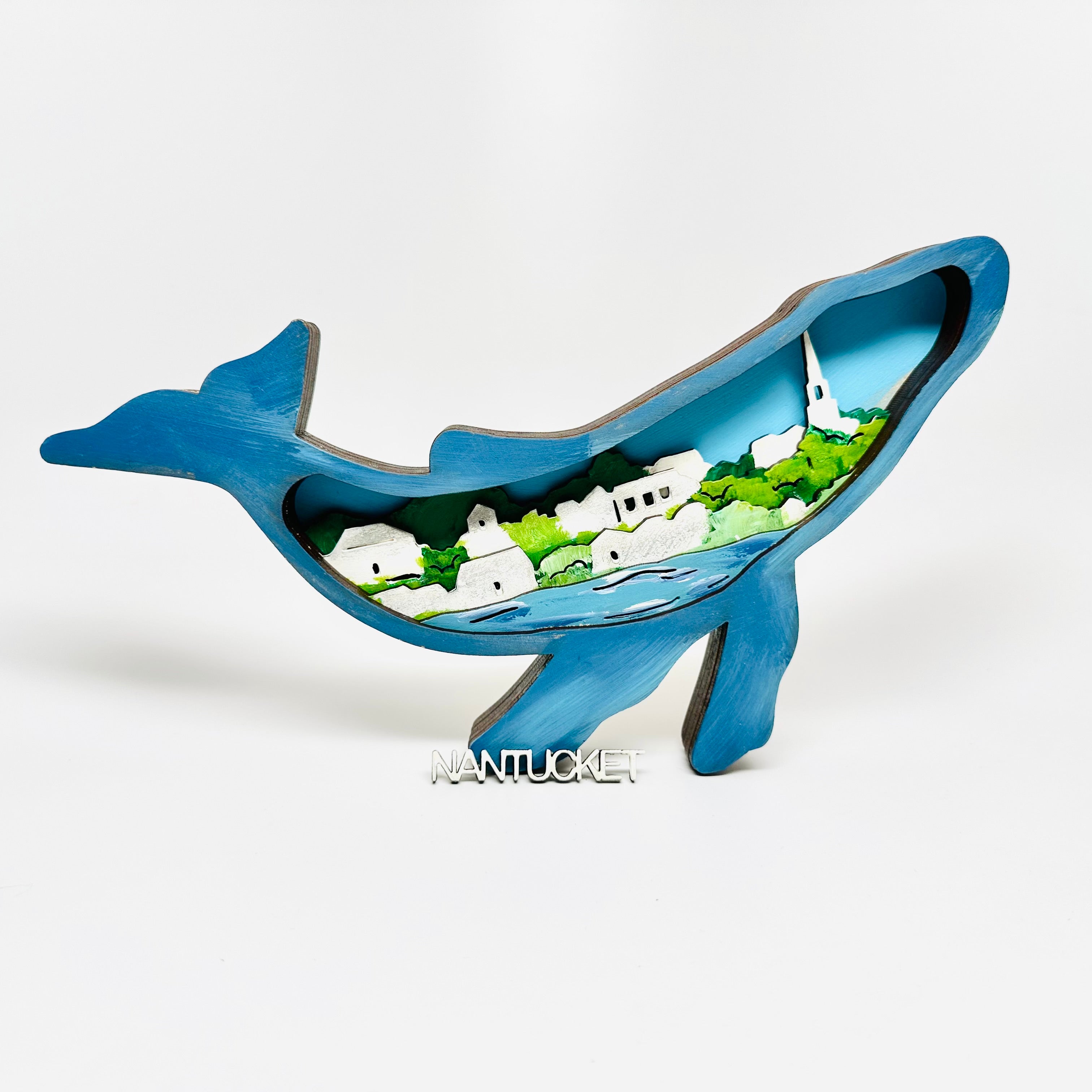 Nantucket Whalescape Shadow box.