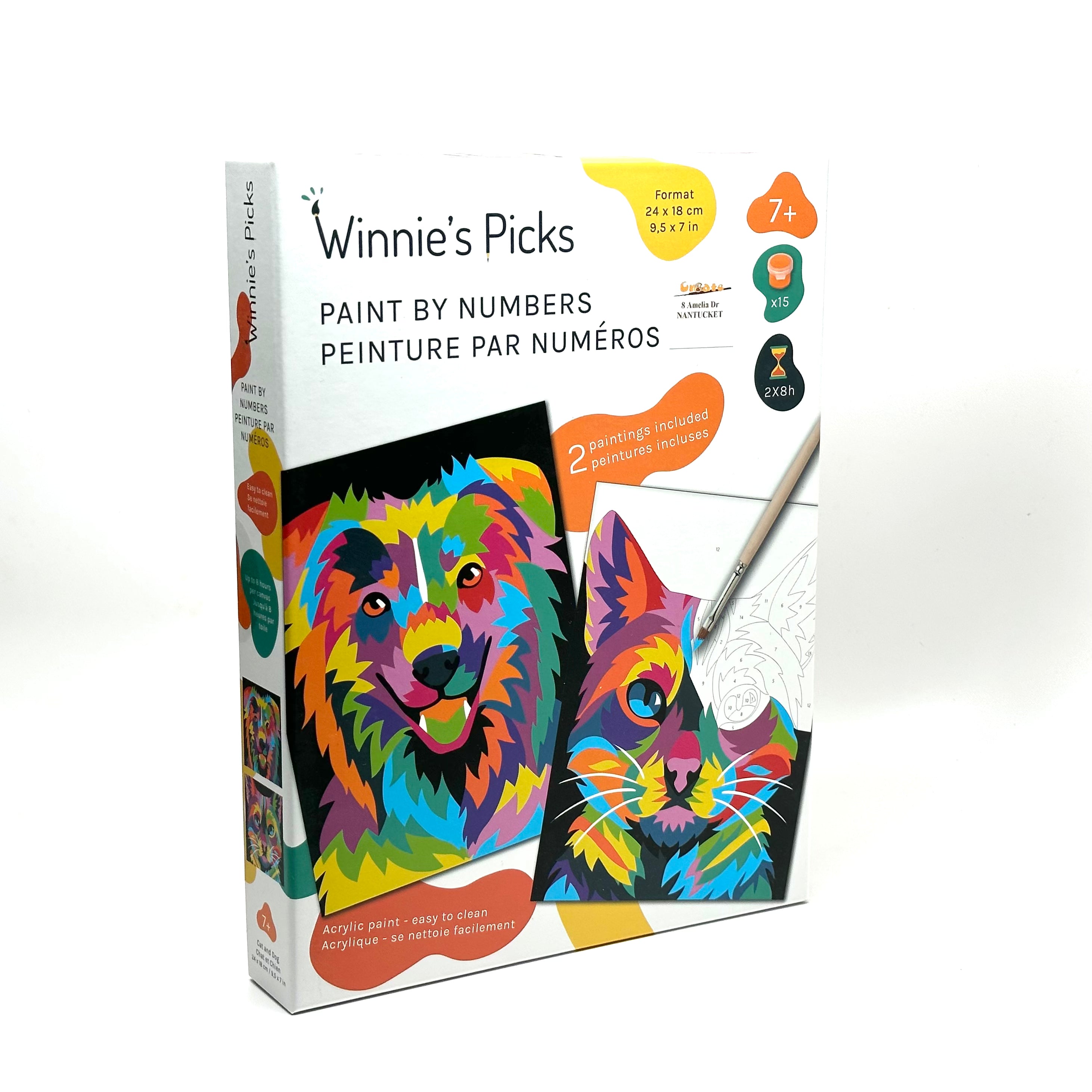 Paint By Number Kit, Cat & Dog