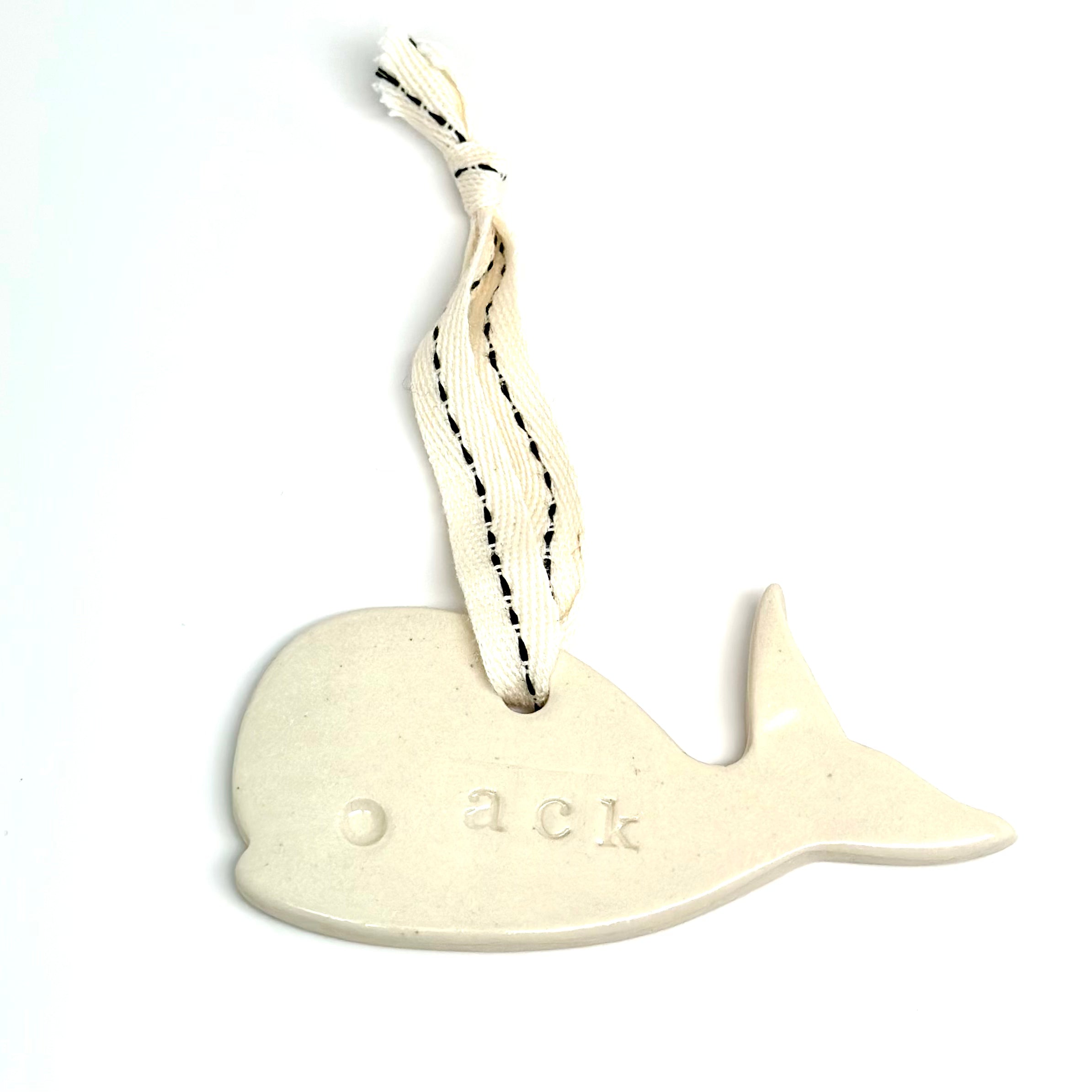 Nantucket Whale Ornament