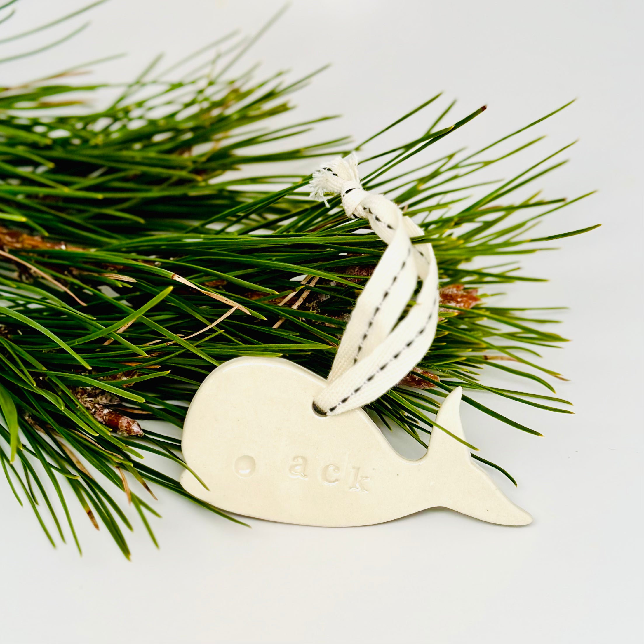 Nantucket Whale Ornament