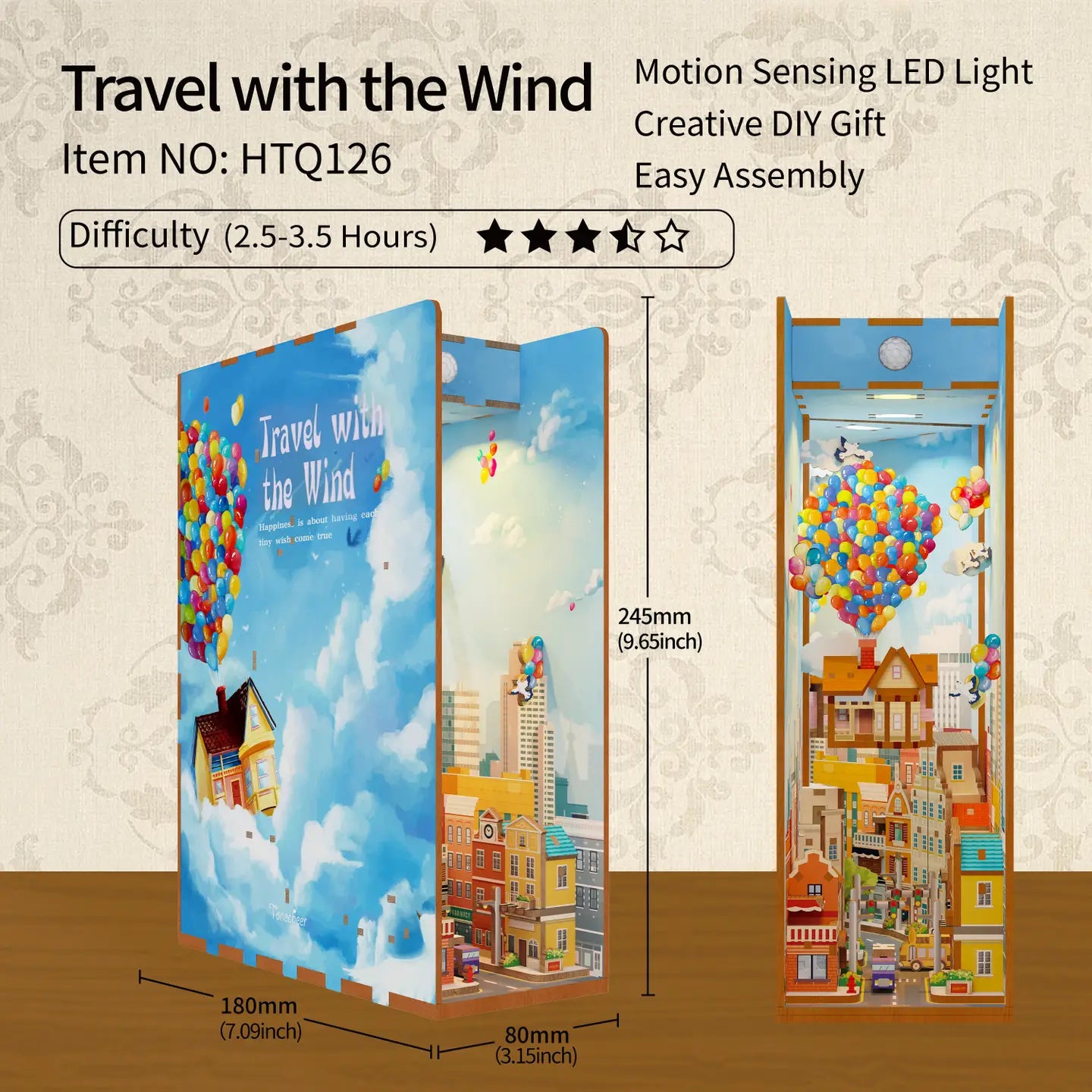 Travel with the Wind DIY Book Nook