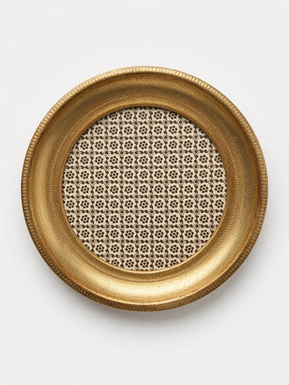 Gold Leaf Round Frame