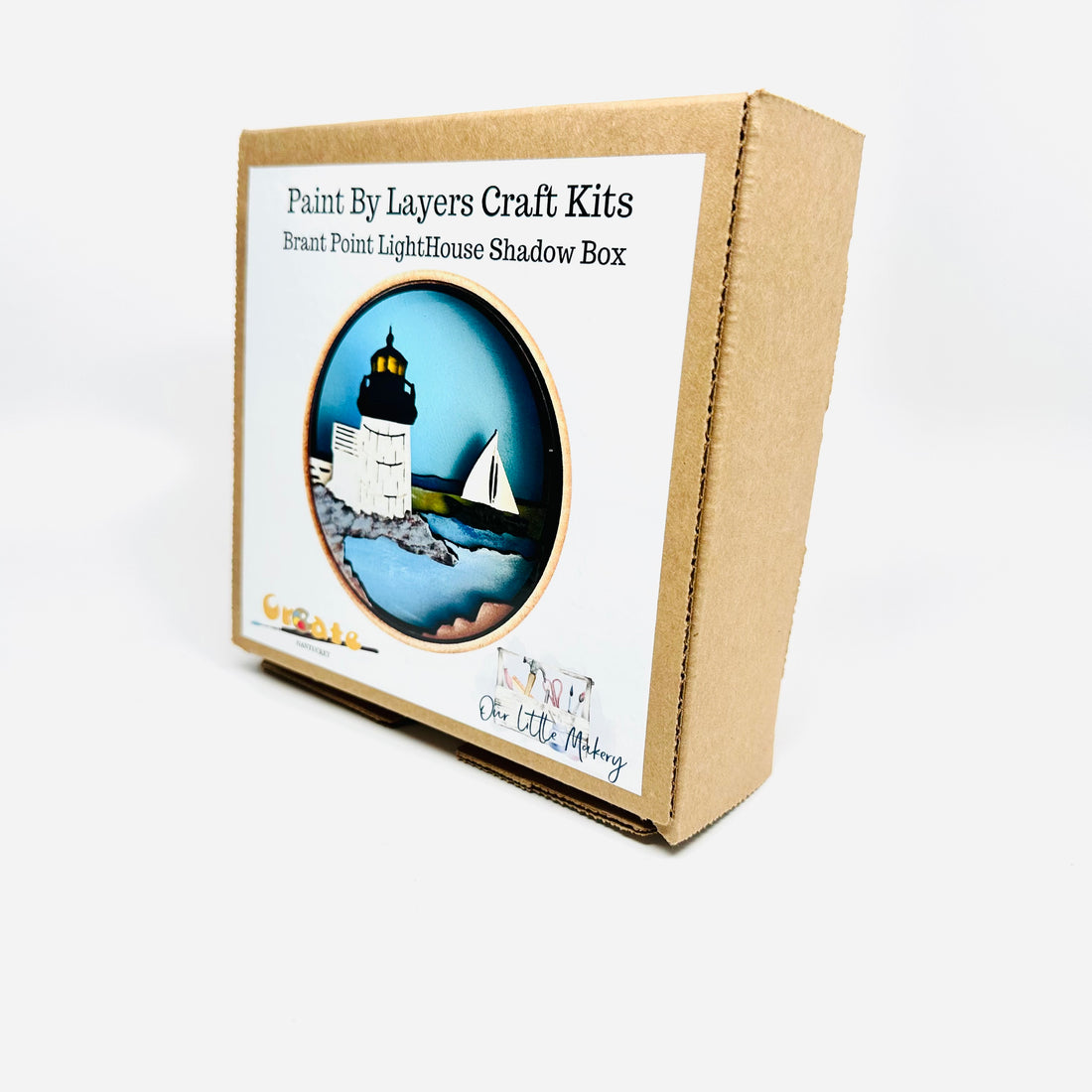 Brant Point Lighthouse Shadow Box Craft Kit