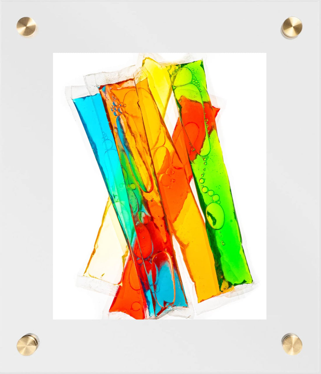 Colorful Frozen Juice Pouches, Wendy Mills