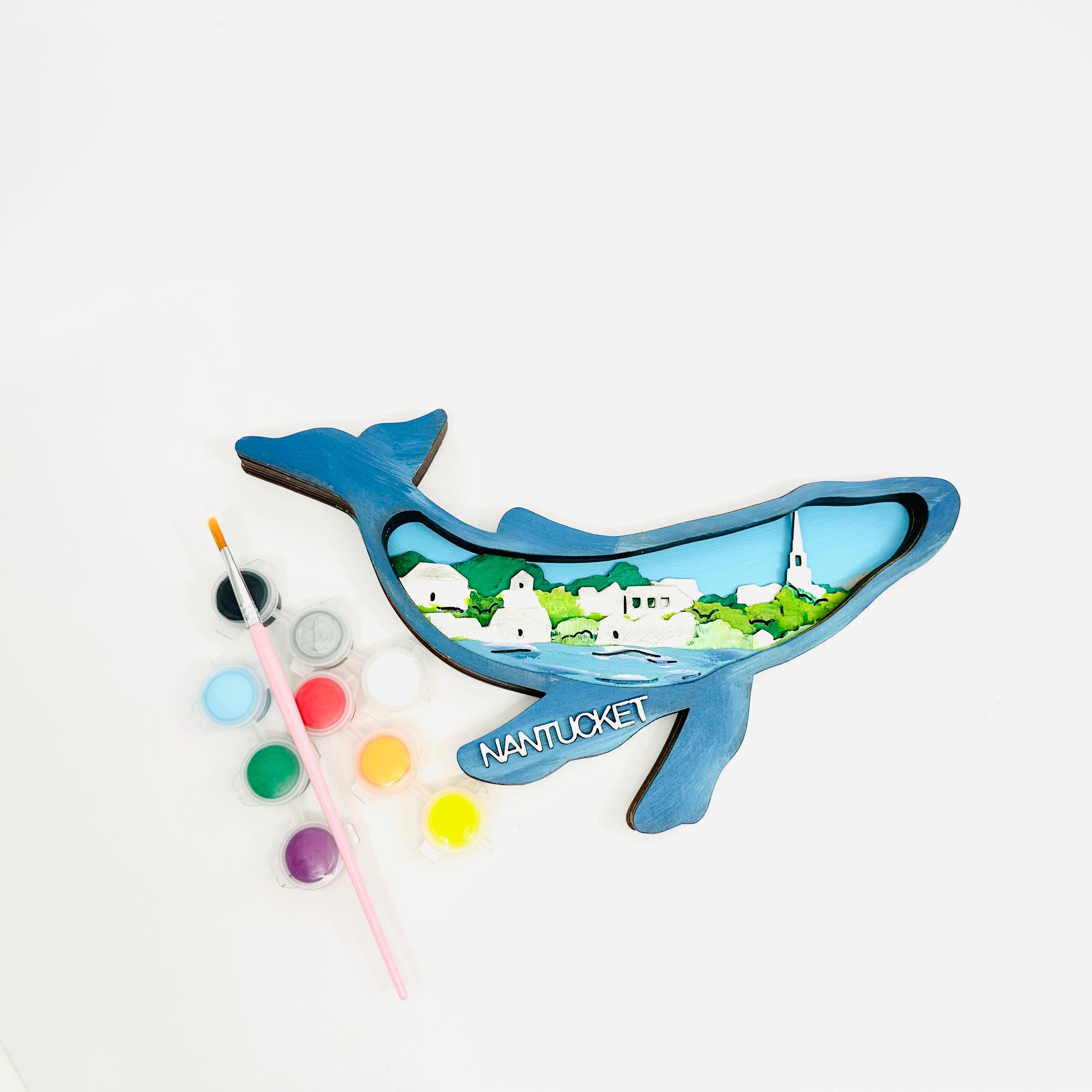 Nantucket Whalescape Shadow box.