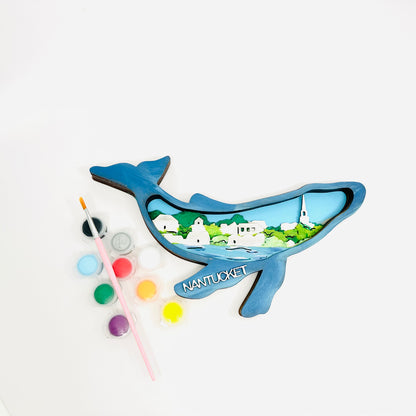 Nantucket Whalescape Shadow box.